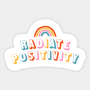 Radiate Positivity Sticker